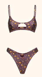 Bikini Donna Me fui Top fisso con Slip Americano fisso Fantasia