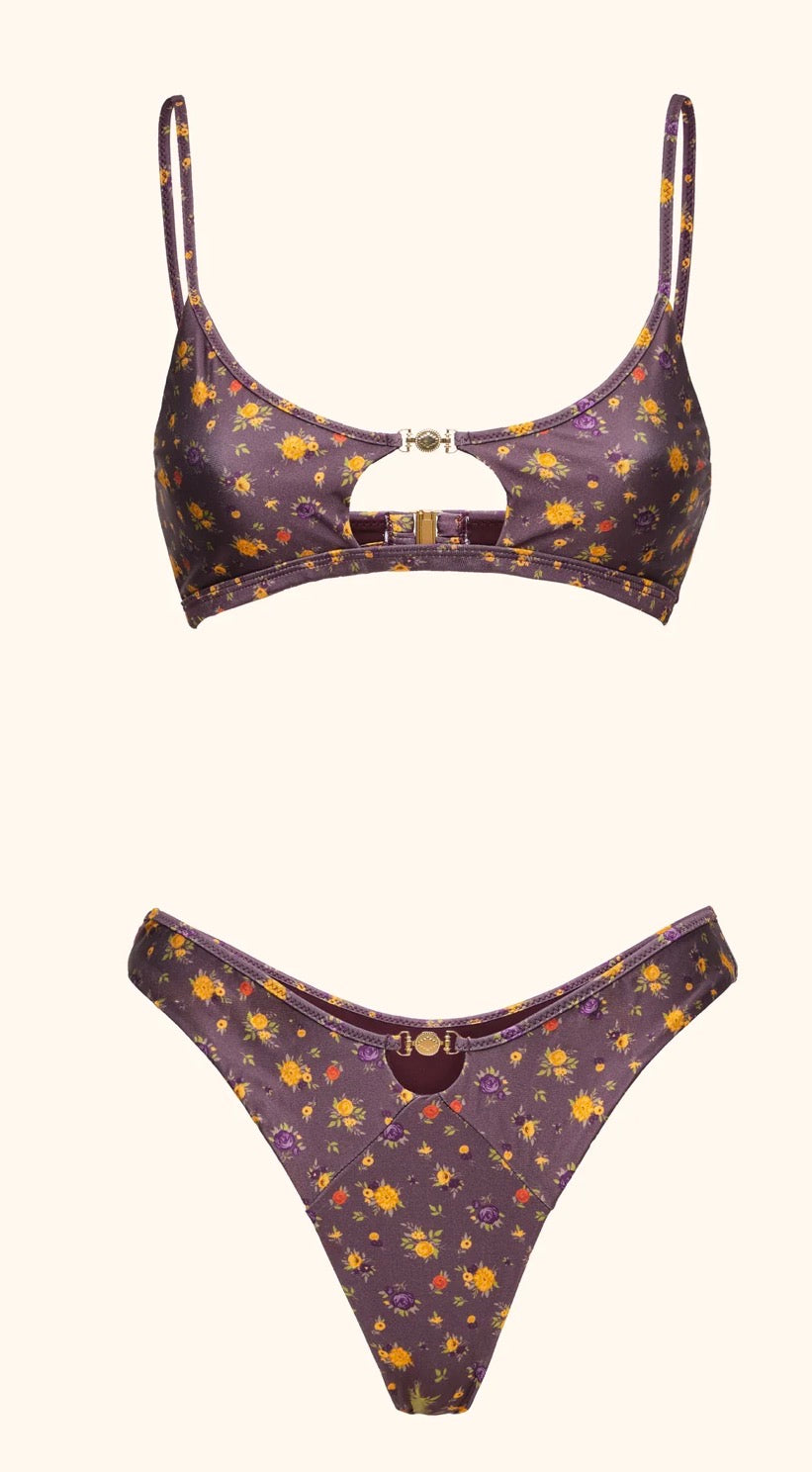 Bikini Donna Me fui Top fisso con Slip Americano fisso Fantasia