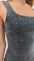 Abito in denim con strass Twentyfourhaitch