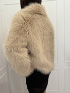 Eco pelliccia beige Susy mix