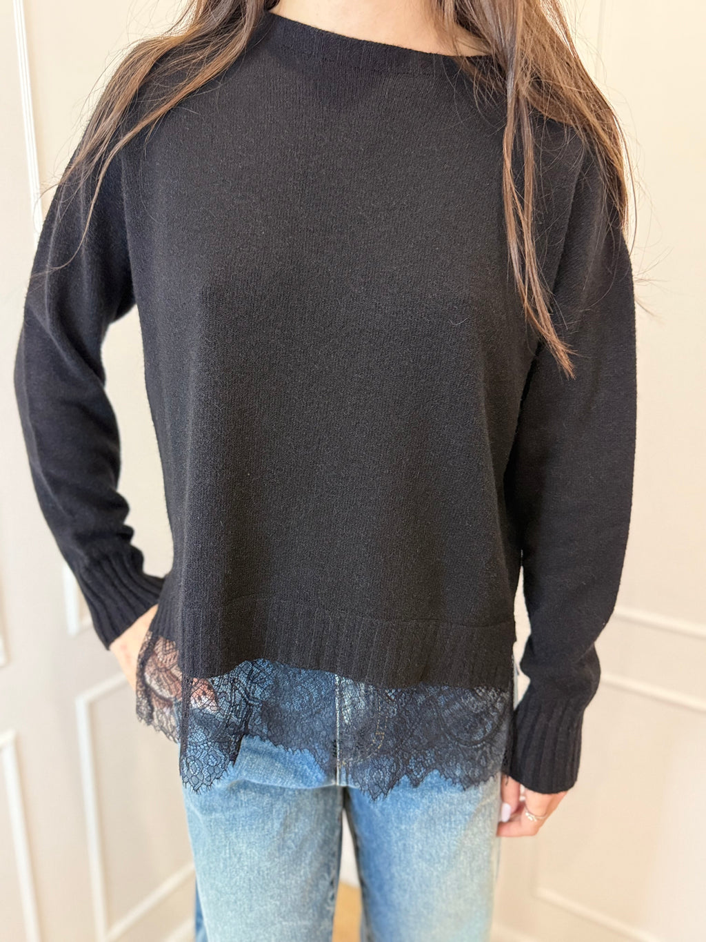 Girocollo con pizzo Susy mix