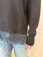 Girocollo con pizzo Susy mix