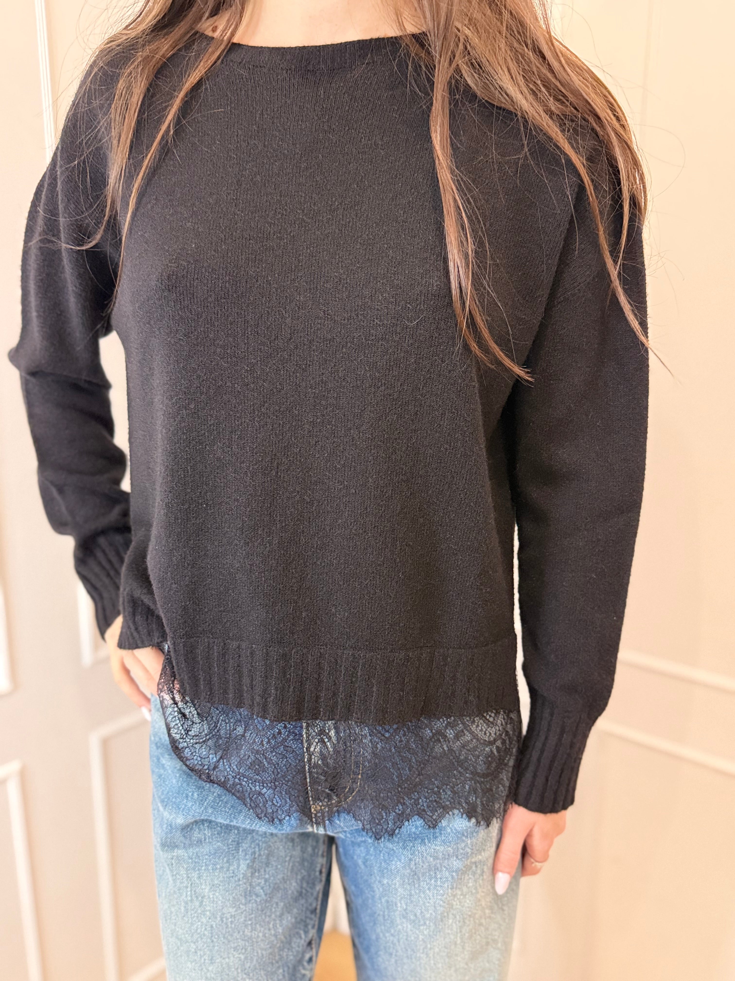 Girocollo con pizzo Susy mix