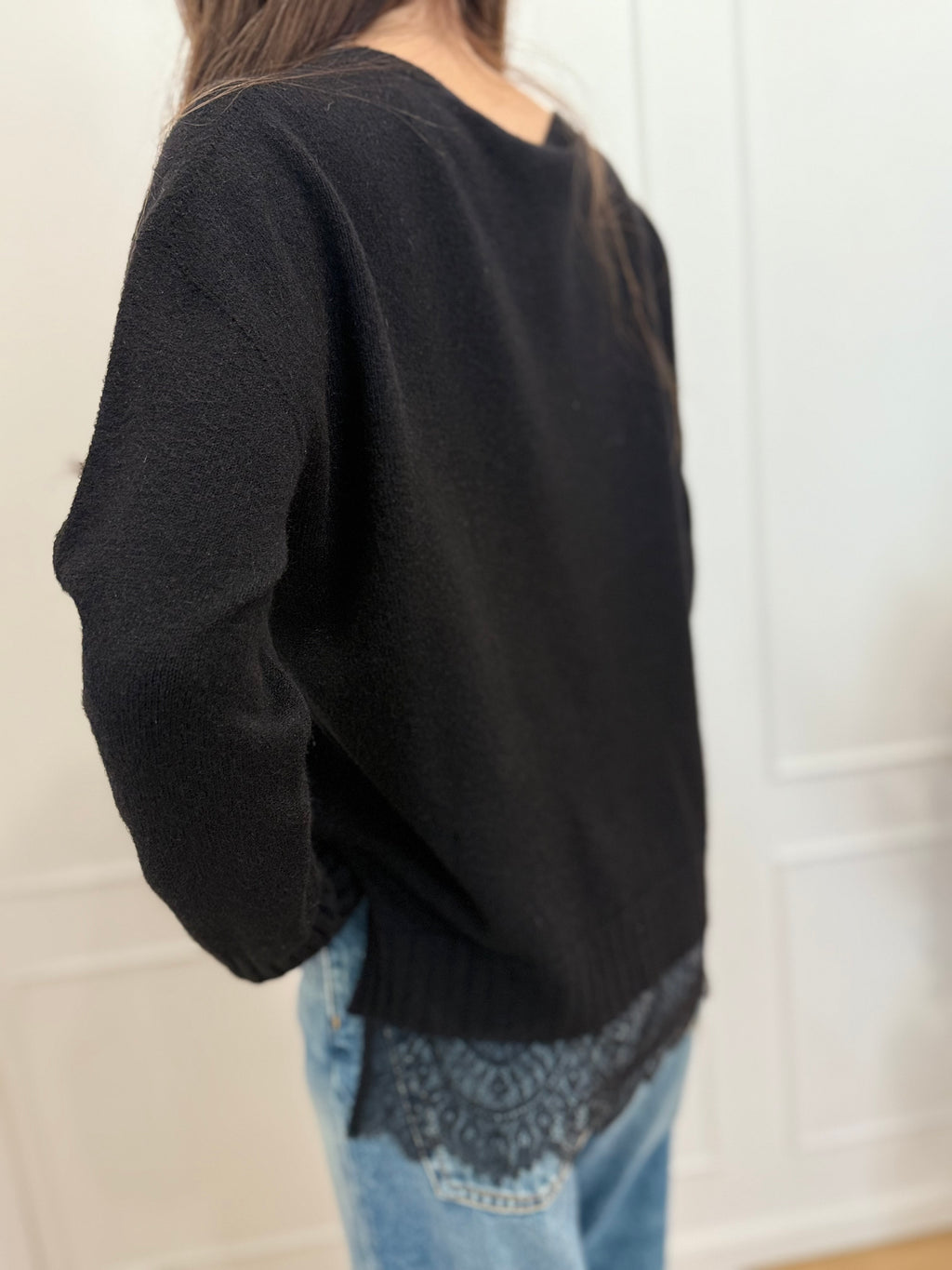 Girocollo con pizzo Susy mix