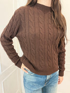 Maglia trecce con micro paillettes Susy mix