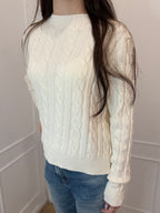 Maglia trecce con micro paillettes Susy mix