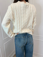 Maglia trecce con micro paillettes Susy mix