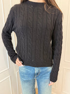 Maglia trecce con micro paillettes Susy mix