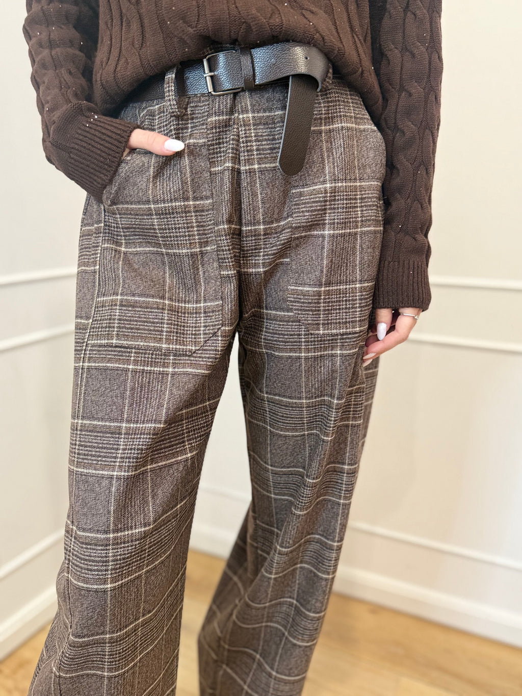 Pantalone check Susy mix