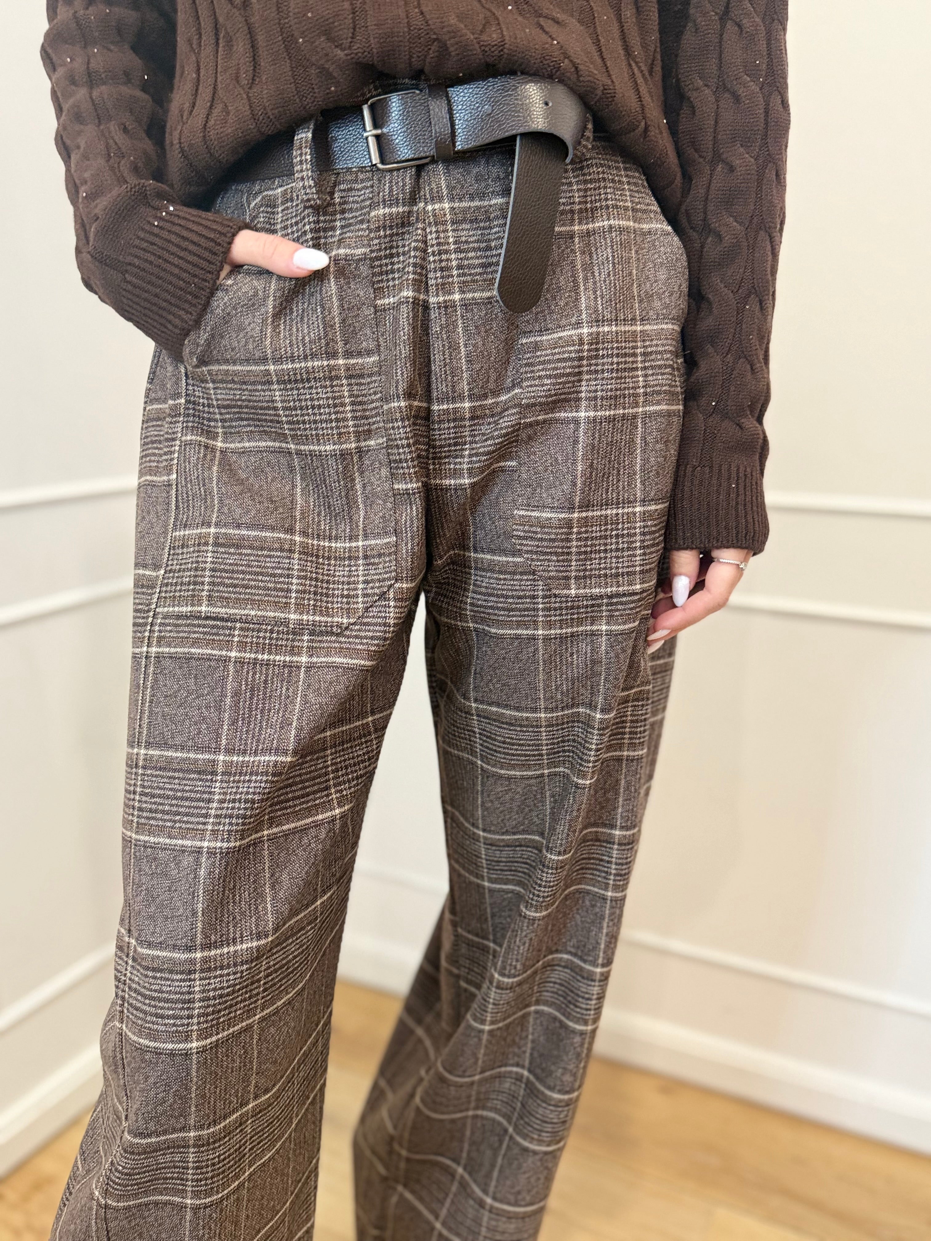 Pantalone check Susy mix