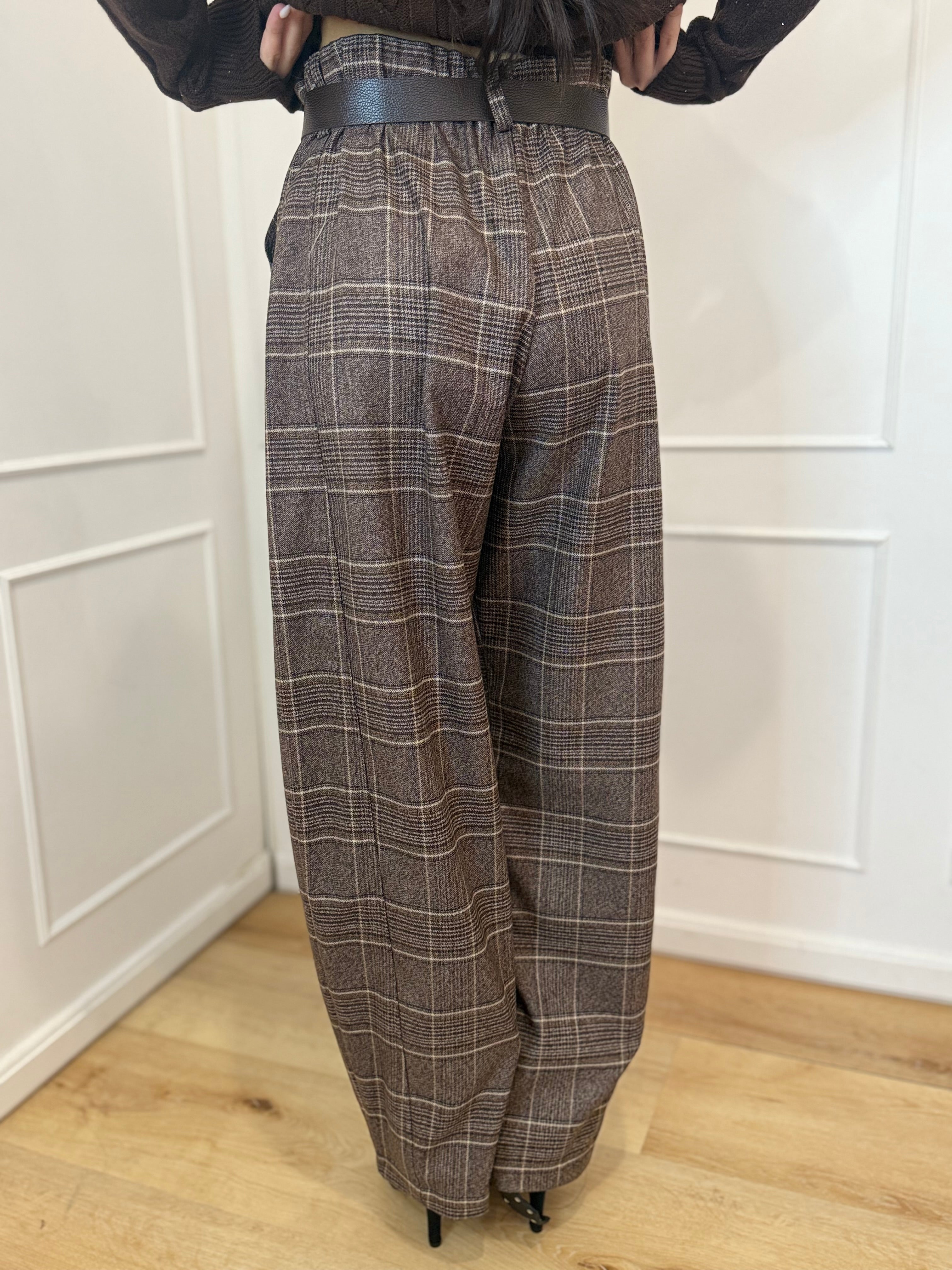 Pantalone check Susy mix