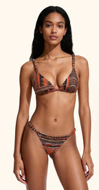 Bikini Donna Me Fui Triangolo con Slip Fisso Fantasia