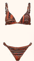 Bikini Donna Me Fui Triangolo con Slip Fisso Fantasia