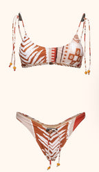 Bikini Donna Me Fui Top Regolabile e Slip Americano fisso