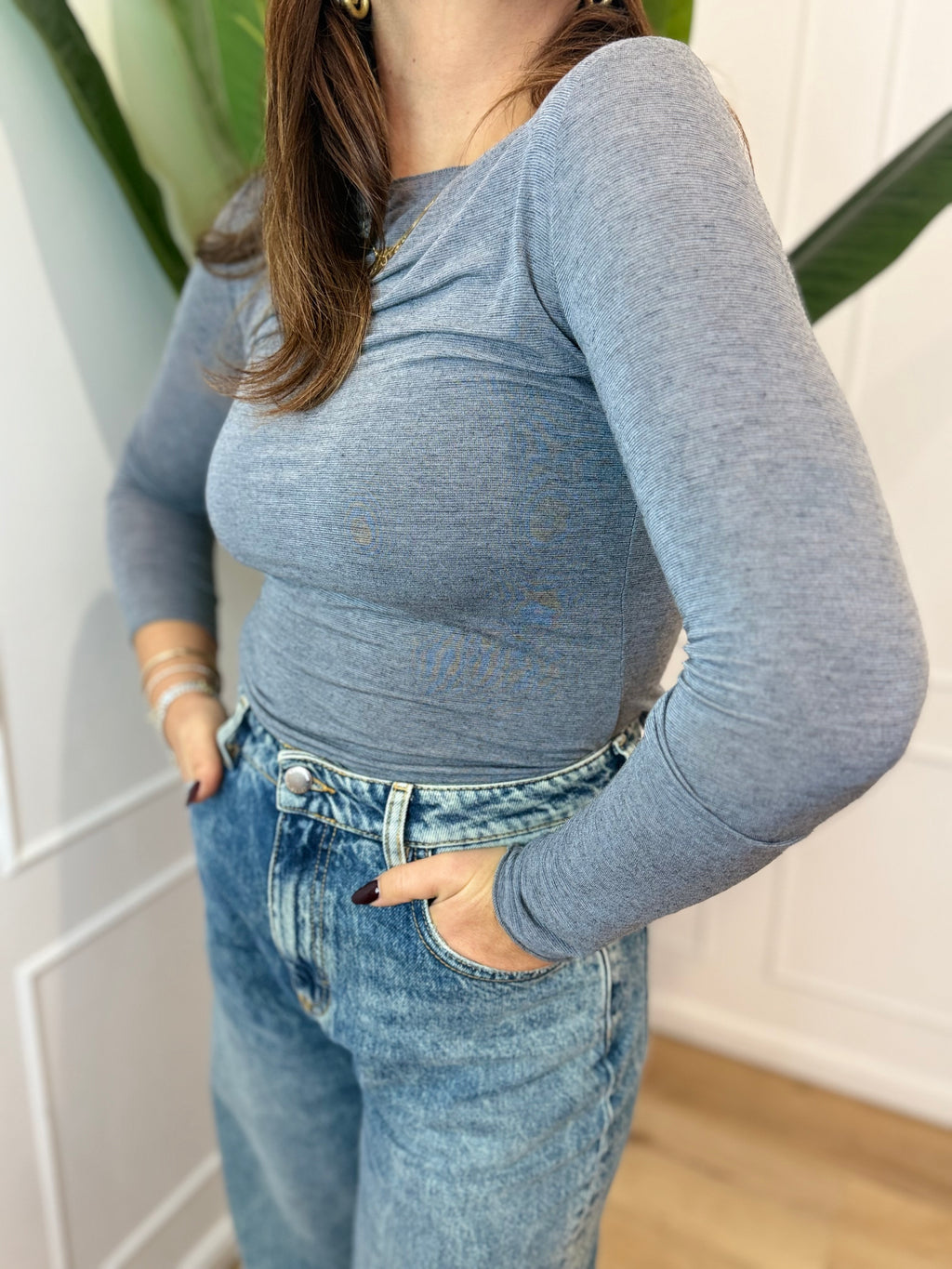 Maglia basica misto cashmere Susy mix