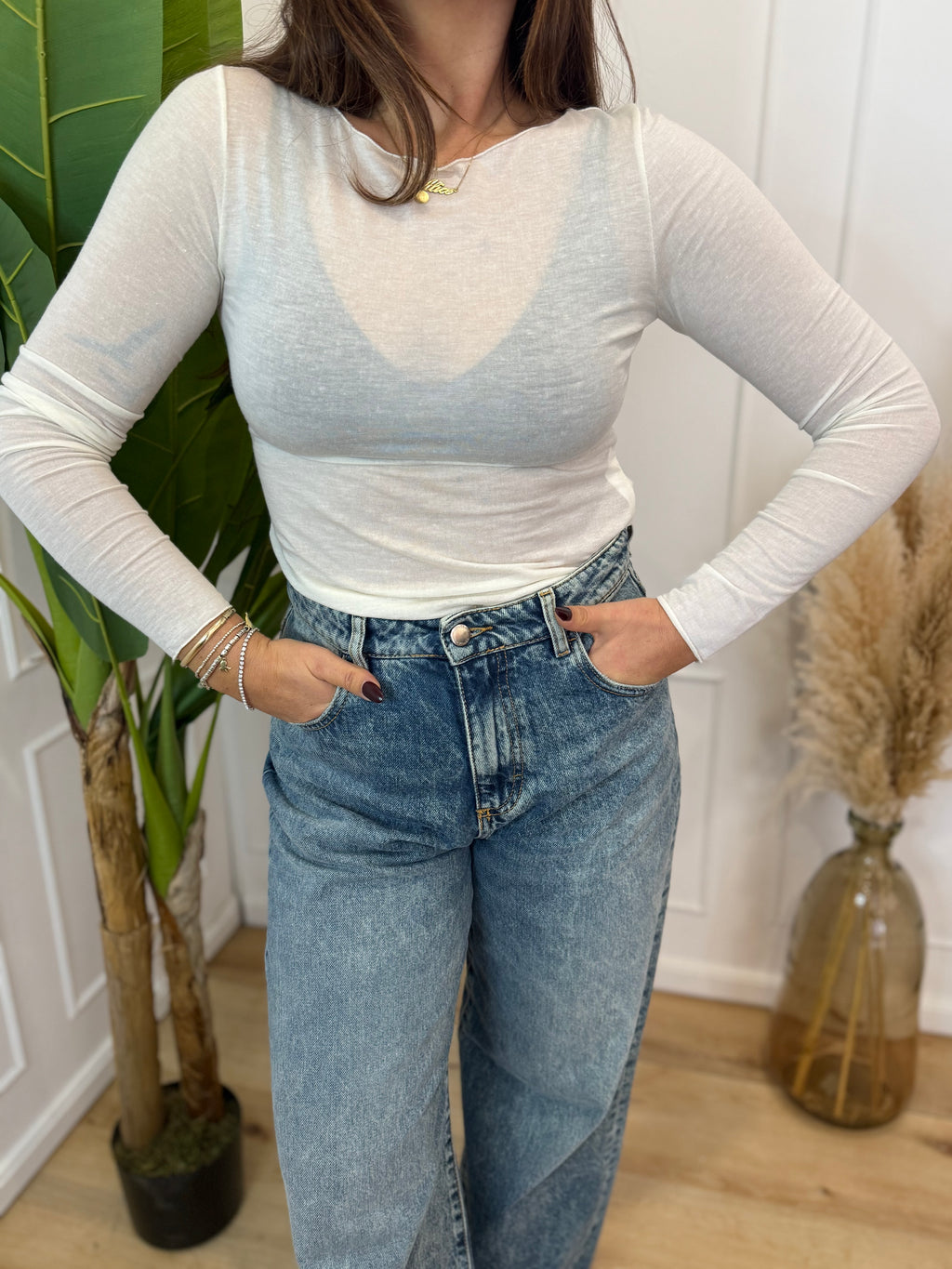 Maglia basica misto cashmere Susy mix