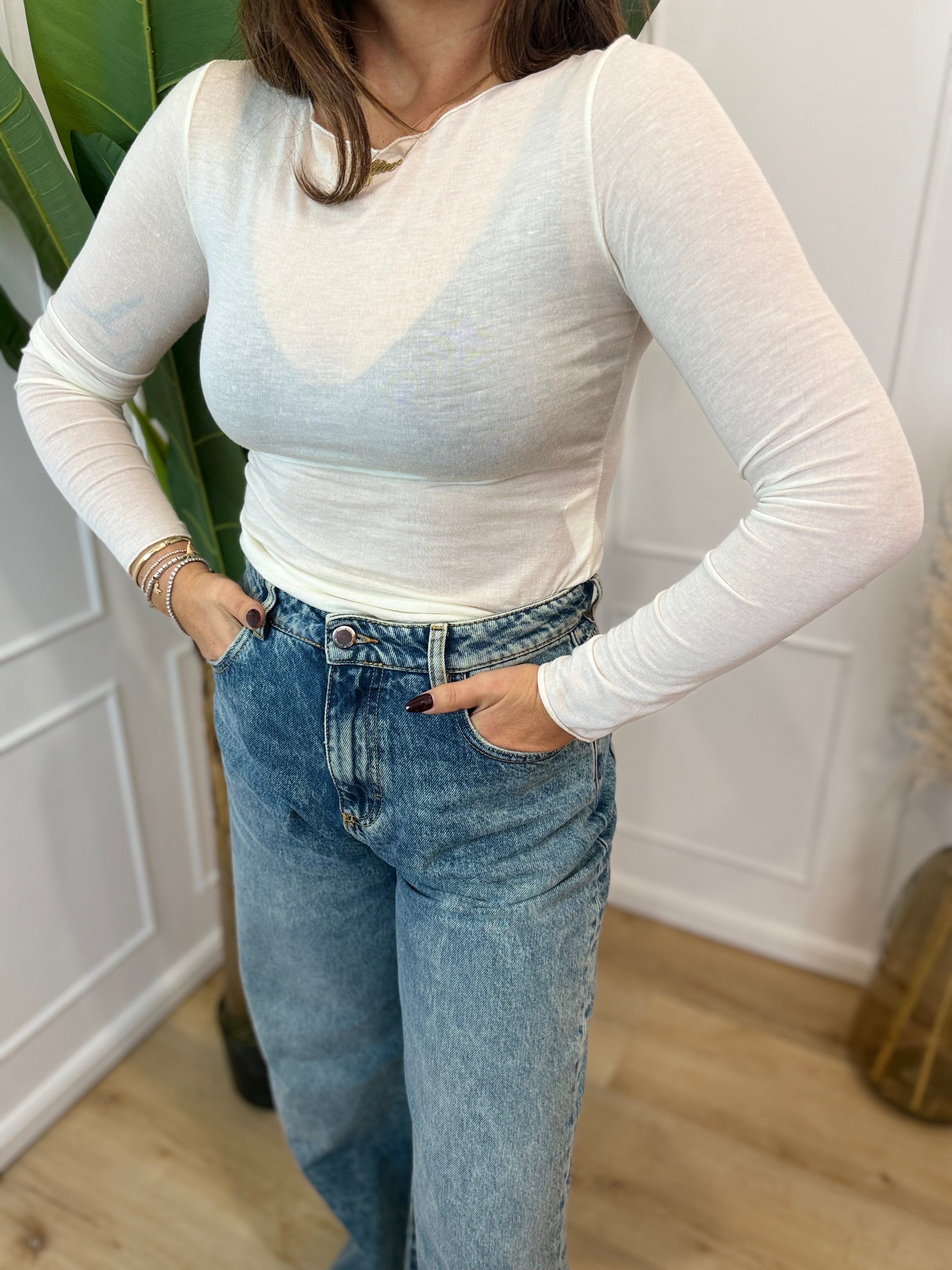 Maglia basica misto cashmere Susy mix