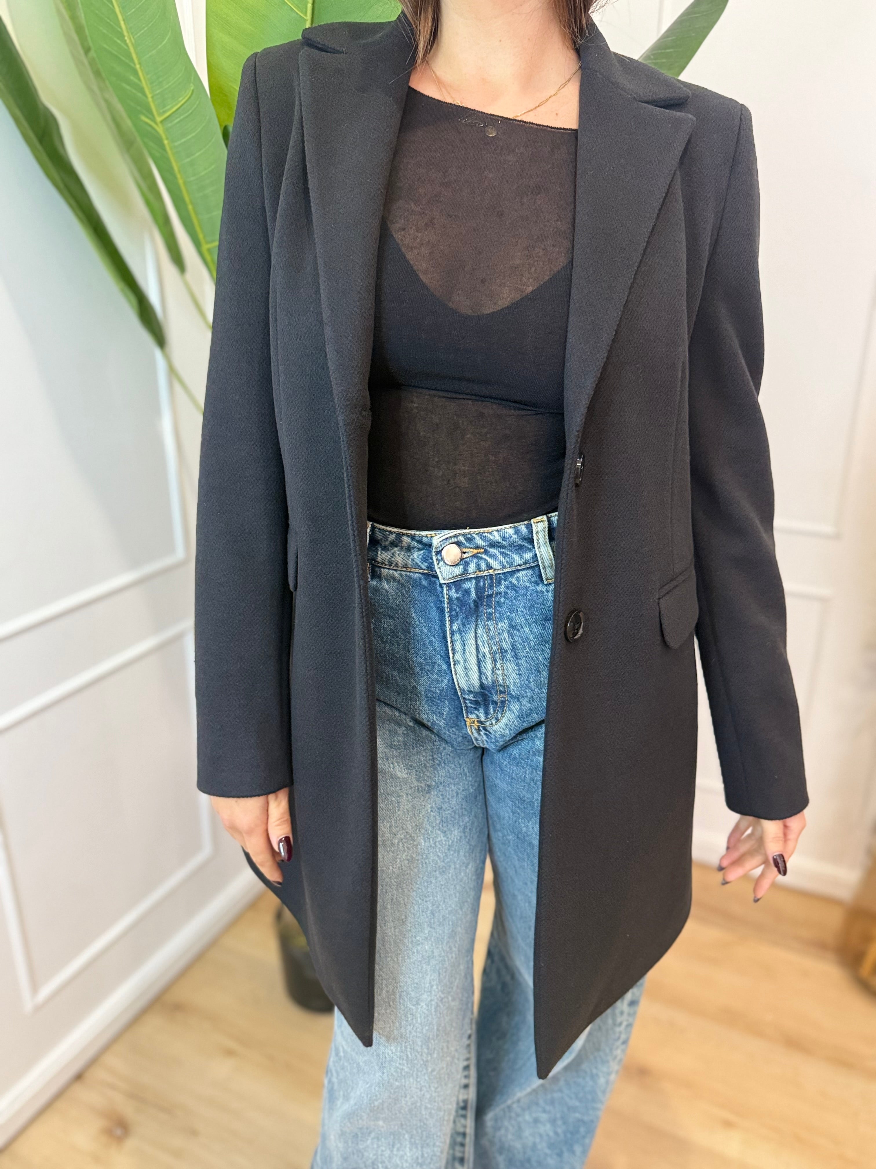 Cappotto basico Susy nero