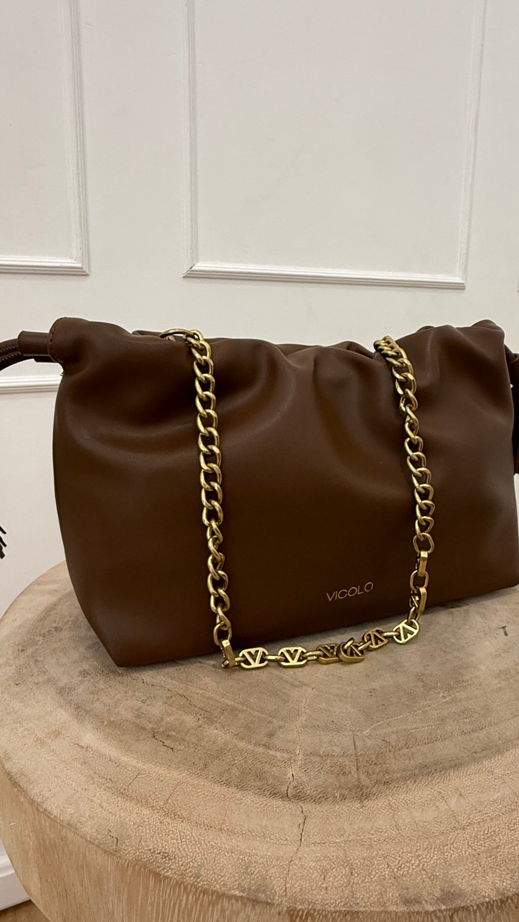 Borsa tassel smal marrone vicolo