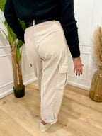 Pantalone tasconato panna Susy mix