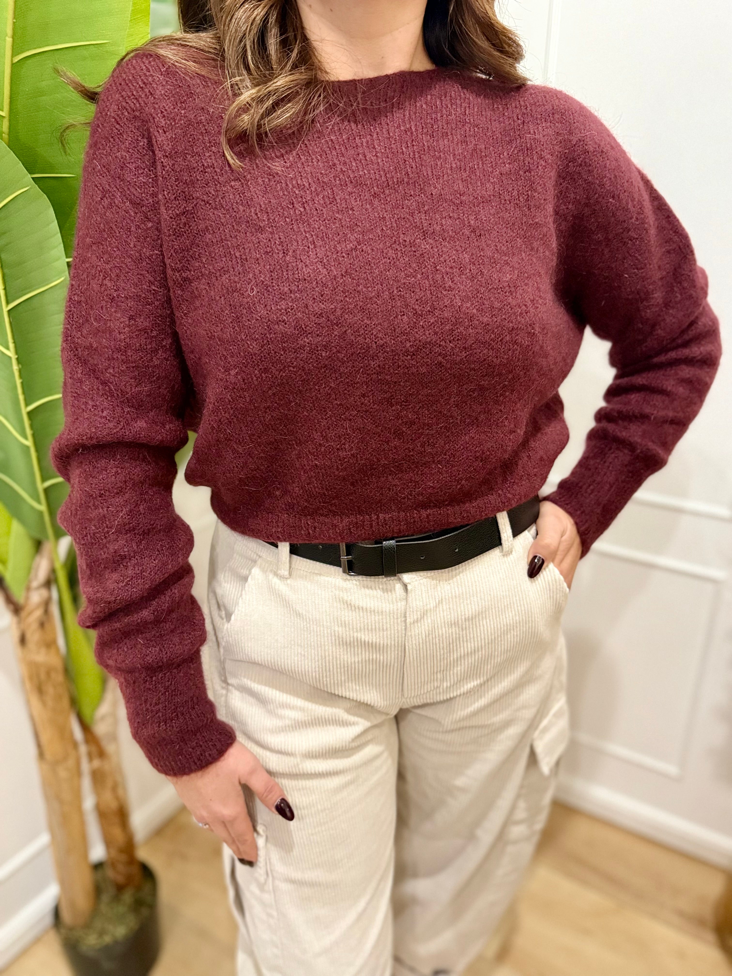 Maglia bordeaux Susy Mix