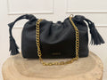 Borsa tassel smal nera vicolo