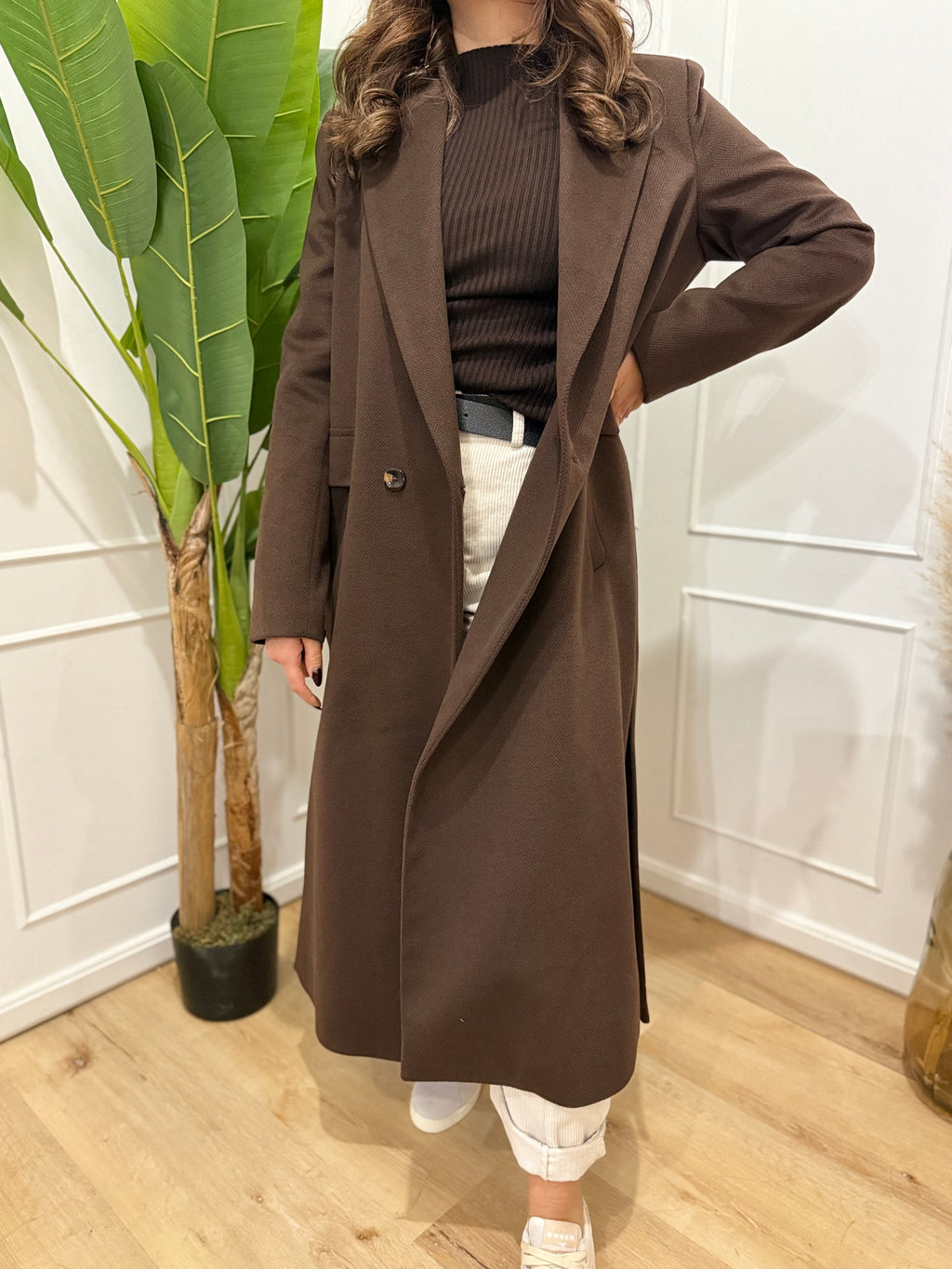 Cappotto lungo con tasche Susy Mix