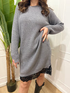 Abito in maglia con pizzo Susy Mix