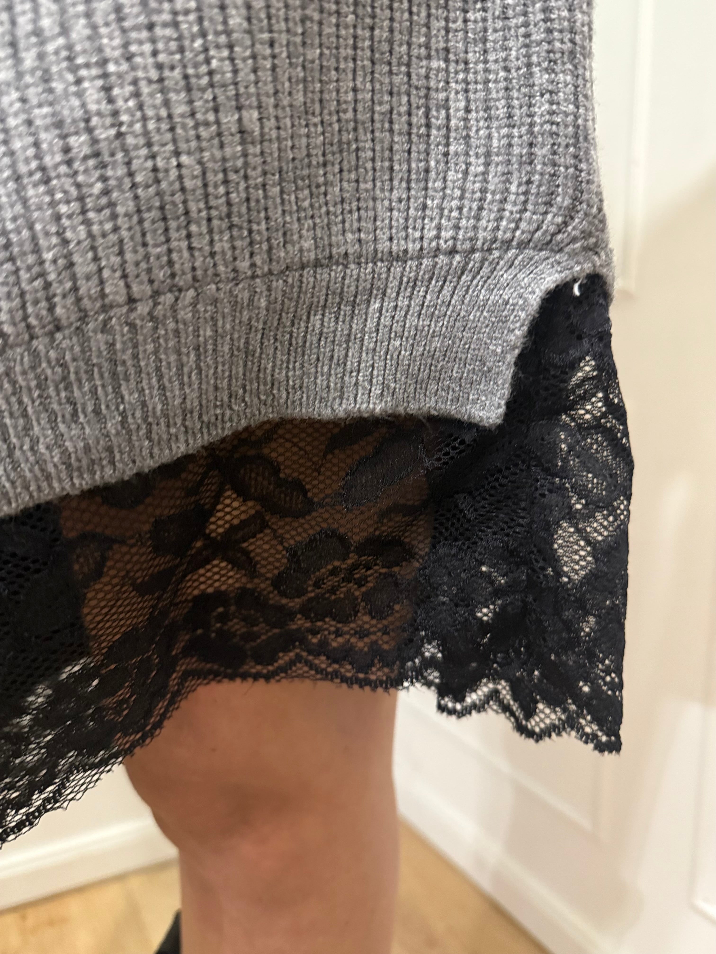 Abito in maglia con pizzo Susy Mix