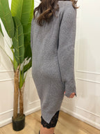 Abito in maglia con pizzo Susy Mix