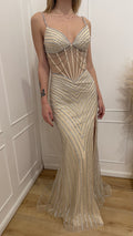 Abito champagne Vivien Luxury