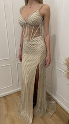 Abito champagne Vivien Luxury