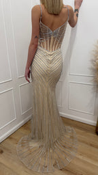 Abito champagne Vivien Luxury