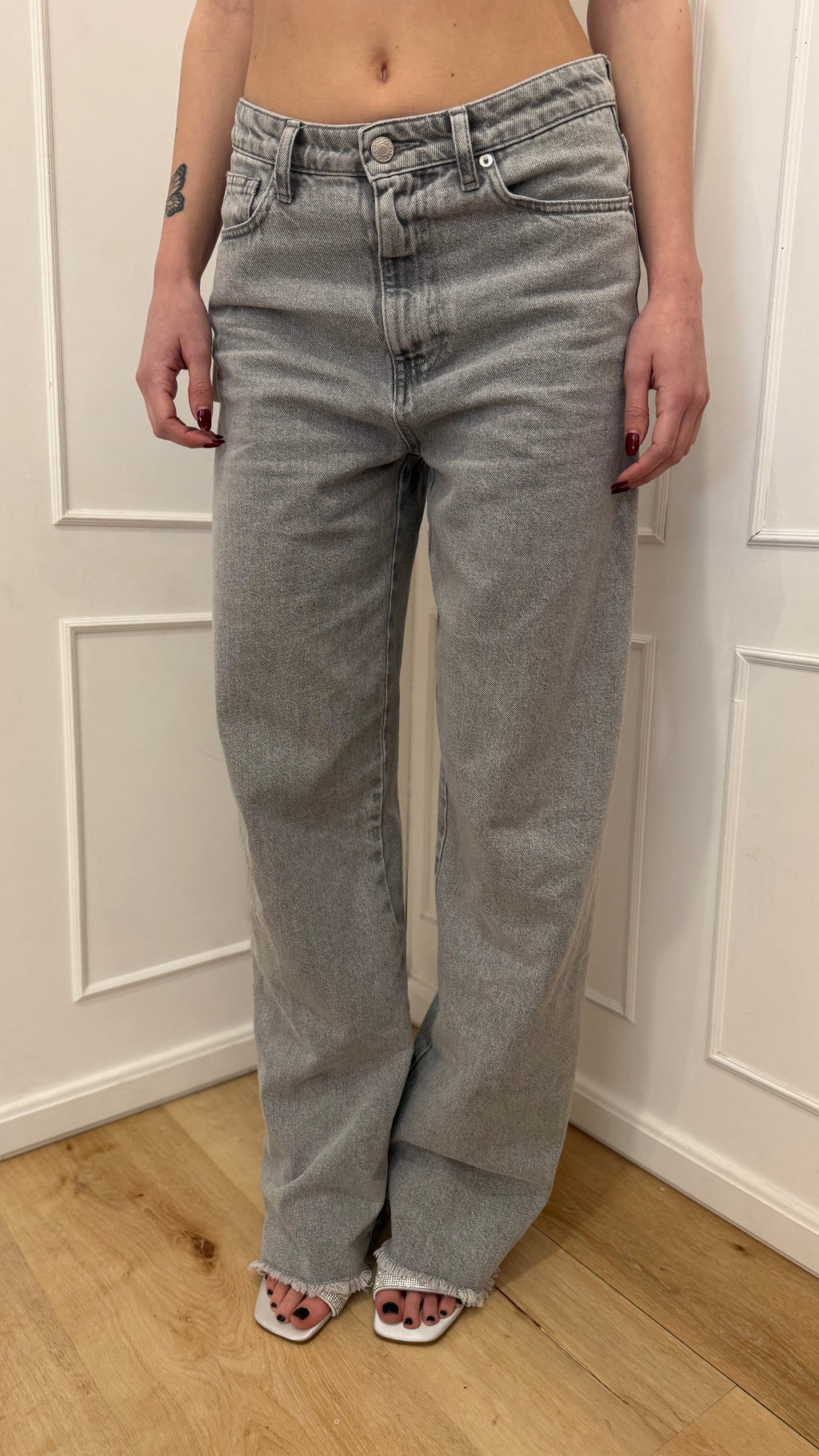 Jeans gil barrel fit grigio vicolo