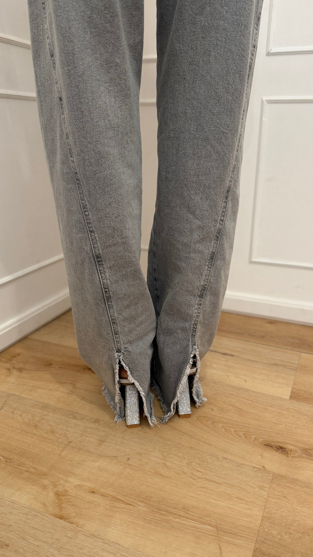 Jeans gil barrel fit grigio vicolo