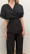 Camicia in lino nera Hinnominate