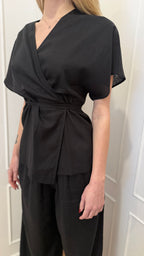 Camicia in lino nera Hinnominate