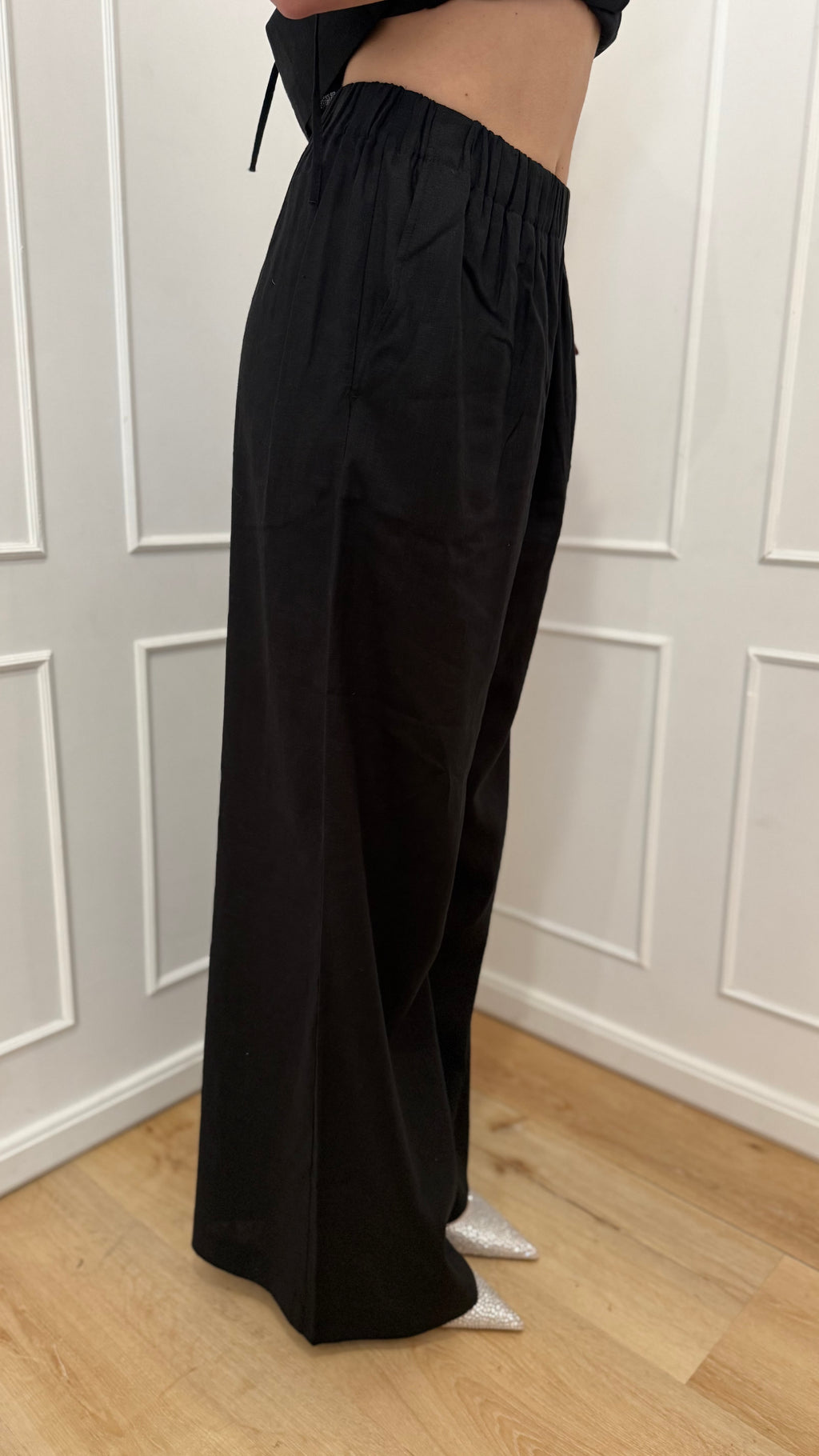 Pantalone in lino nero Hinnominate