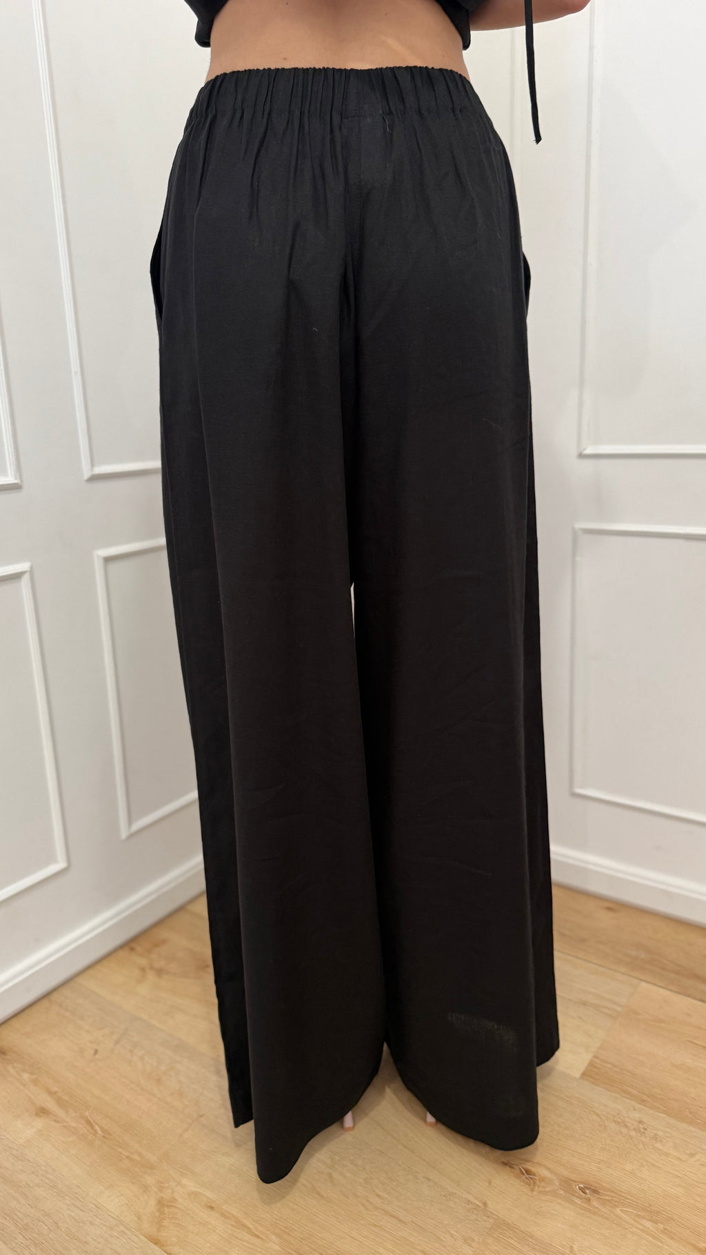 Pantalone in lino nero Hinnominate