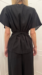 Camicia in lino nera Hinnominate