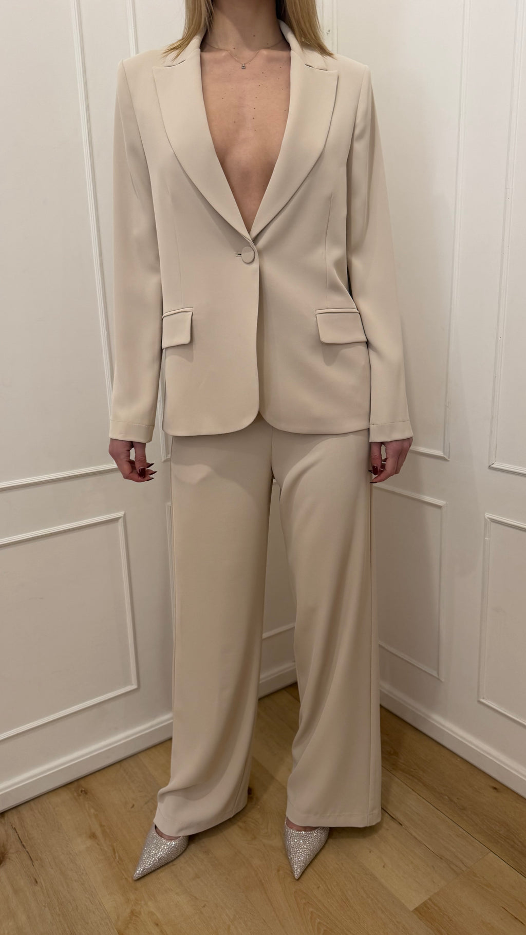 Tailleur giacca monopetto avorio  kontatto