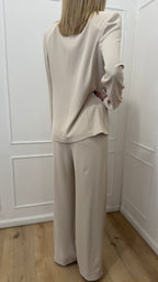 Tailleur giacca monopetto avorio  kontatto