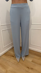 Tailleur giacca monopetto celeste kontatto