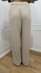 Tailleur con cintura avorio kontatto