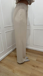 Tailleur con cintura avorio kontatto