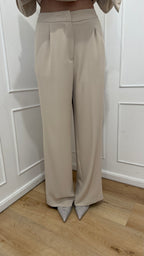 Tailleur con cintura avorio kontatto