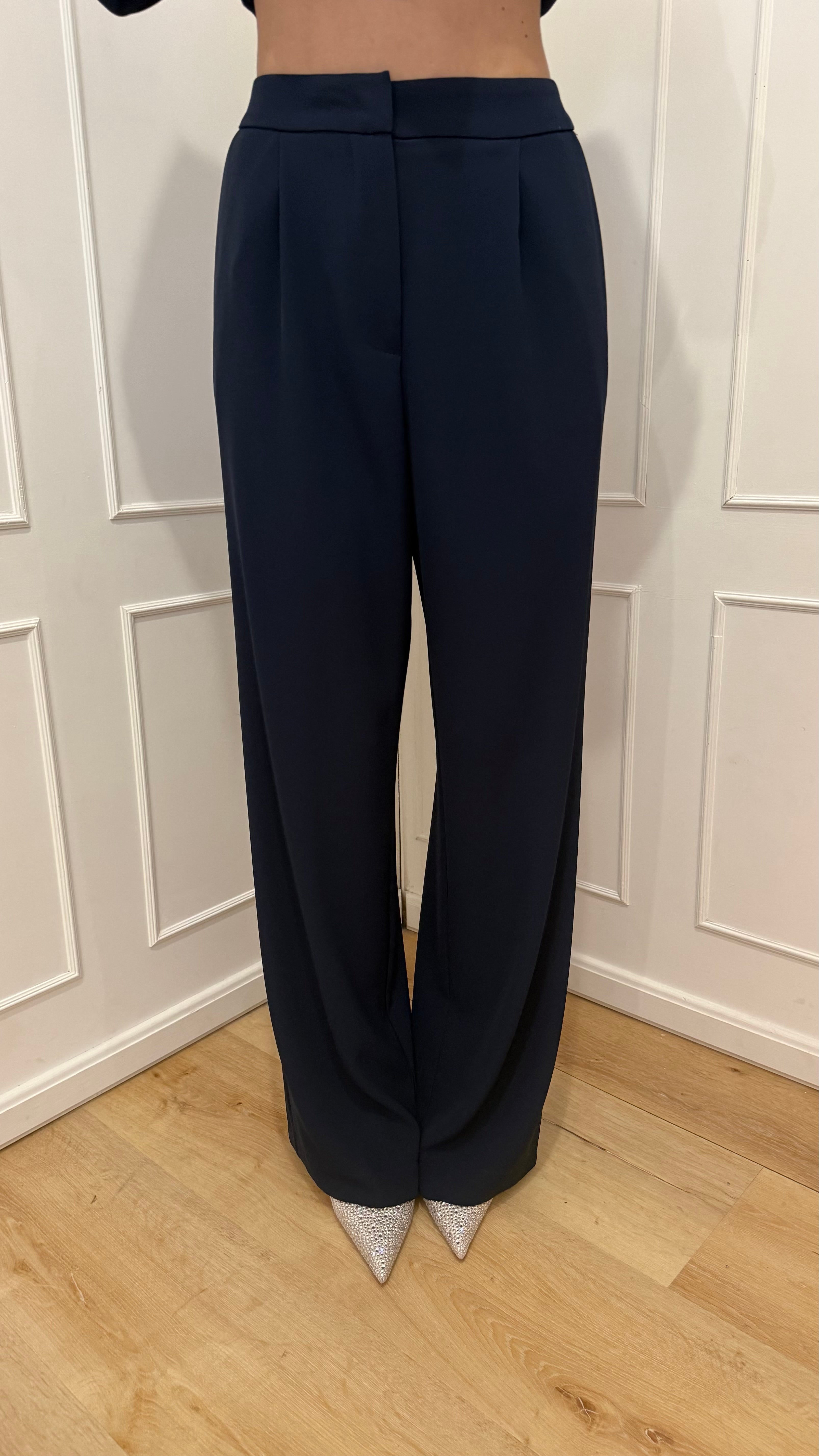 Tailleur con cintura blu kontatto