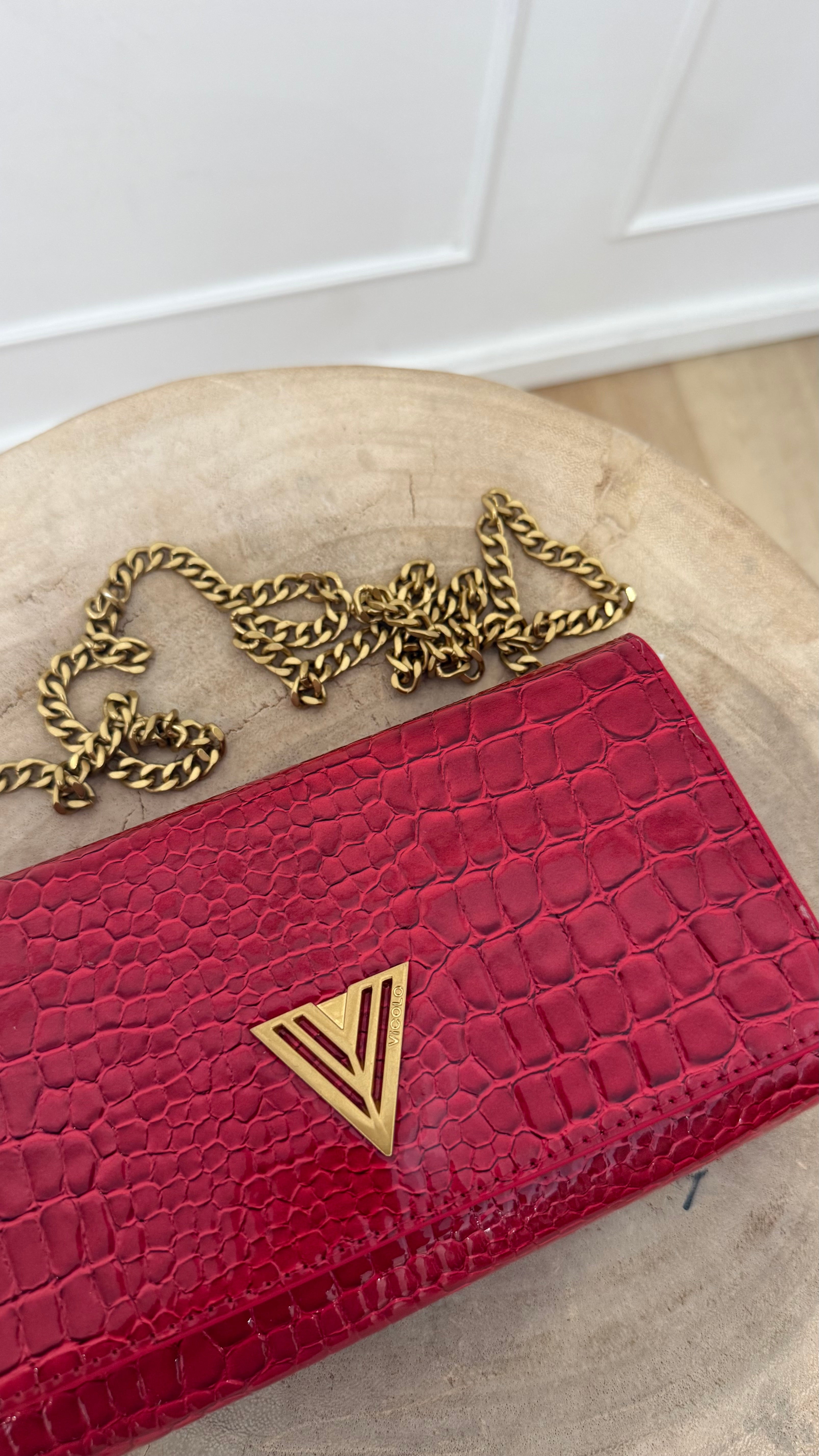 Borsa Shibuya Vicolo fucsia/rosso