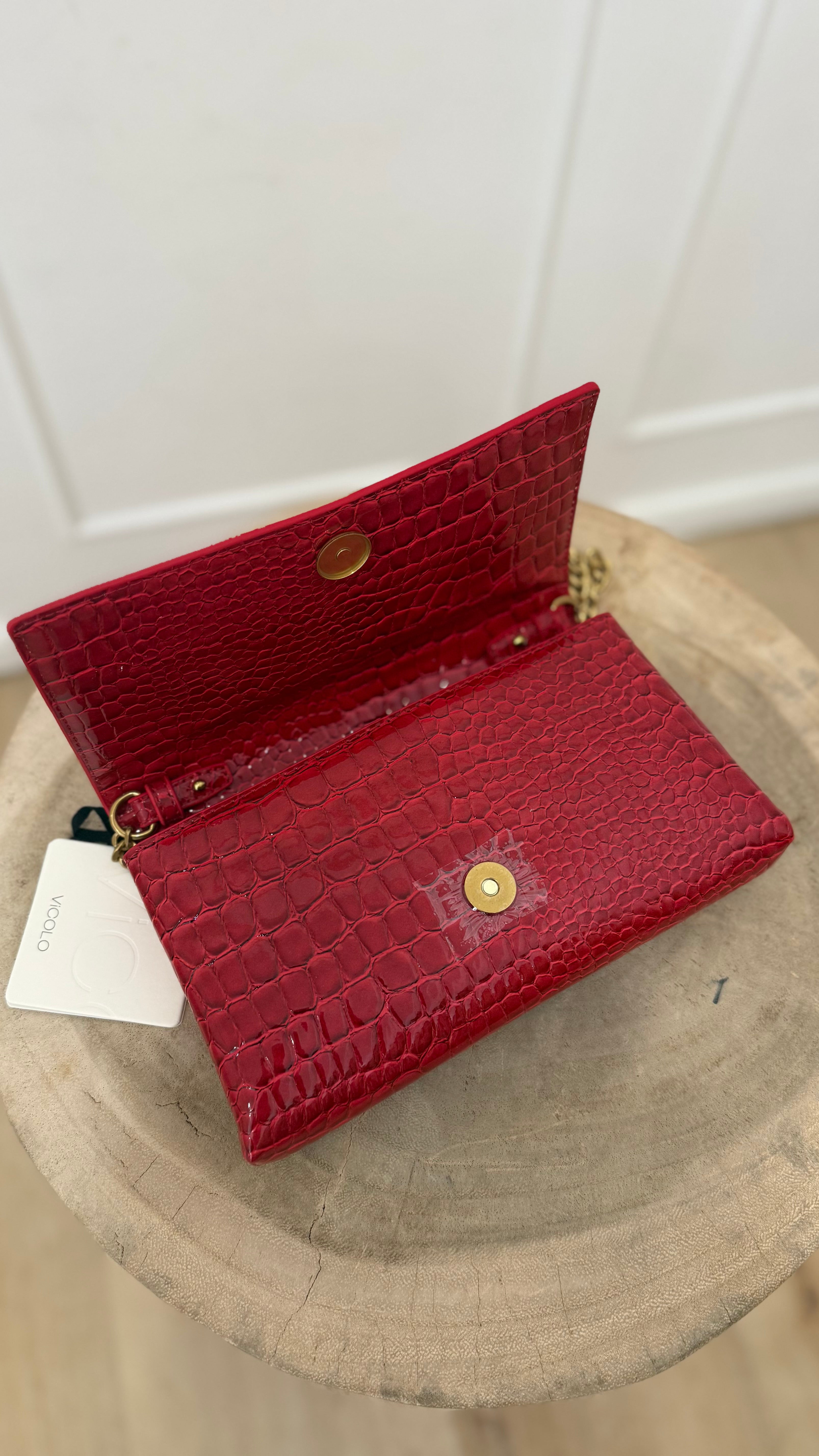 Borsa Shibuya Vicolo fucsia/rosso