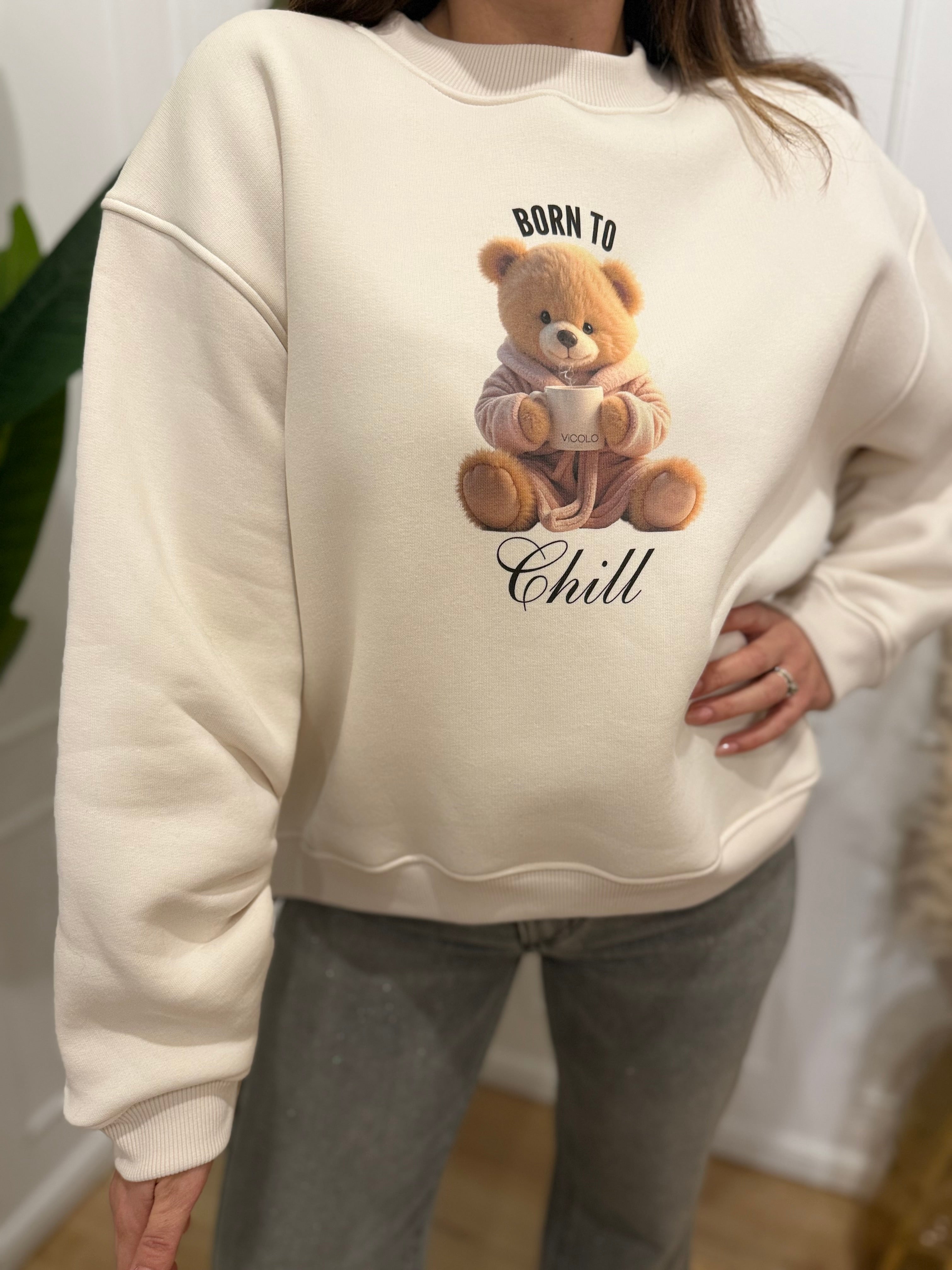 Felpa  orsetto panna vicolo